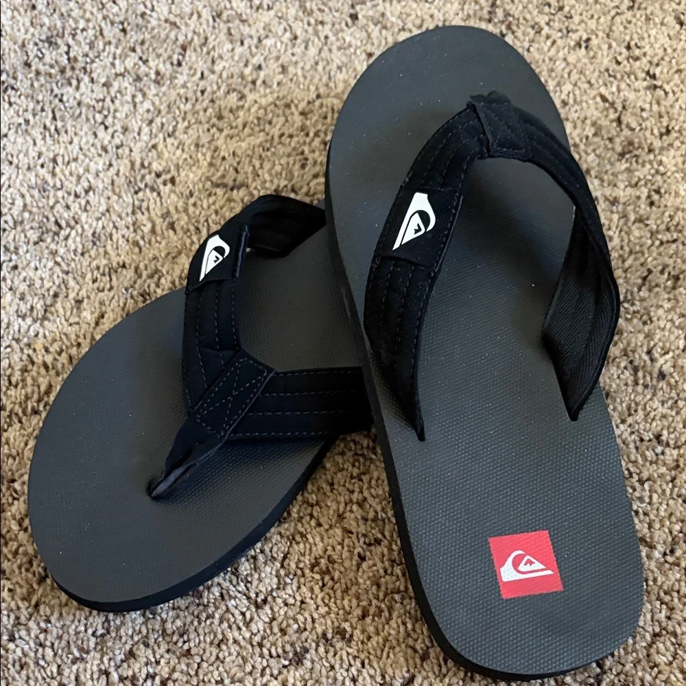 Quiksilver Dark Sandals with Logo - Picture 2 of 4